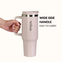 GripSip 40 Insulated Tumbler With Side Handle Rosy Taupe 1200ml