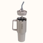 GripSip 40 Insulated Tumbler Bottle With Side Handle Urban Greige 1200ml