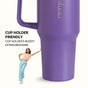 GripSip 40 Insulated Tumbler With Side Handle Viva Violet 1200ml