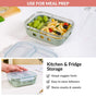 Gripso Dual Compartment Food Container 600ml Sage Green