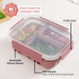 Gripso Triple Compartment Lunch Box 1000ml Mauve