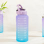 Gym Motivational Water Bottle Set Of 3 Lavender Blue- Water bottles, water bottle set, BPA free water bottles, water bottle with sipper