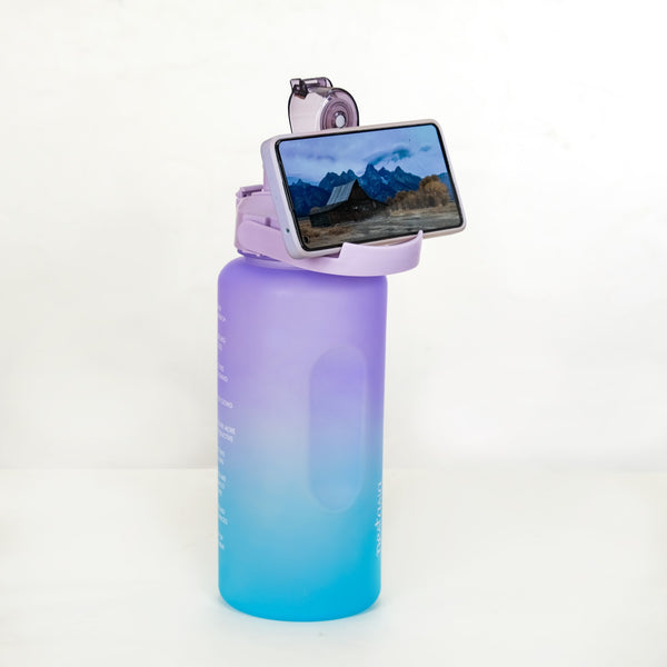 Gym Motivational Water Bottle Set Of 3 Lavender Blue