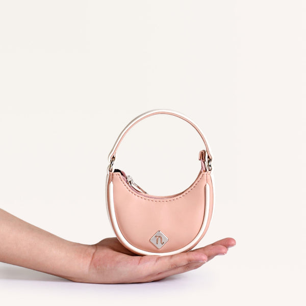 Half Moon Mini Purse Pink