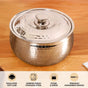 Hammered Stainless Steel Double Walled Casserole 2000ml