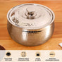 Hammered Stainless Steel Insulated Casserole 3000ml
