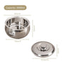Hammered Stainless Steel Insulated Casserole 3000ml