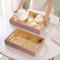 Opaline Garden Serving Tray Set Of 2