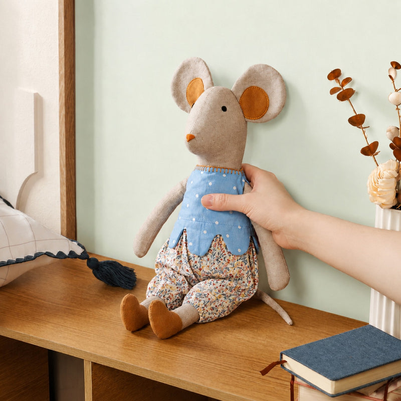 Country Mouse Fur Free Cotton Stuffed Toy