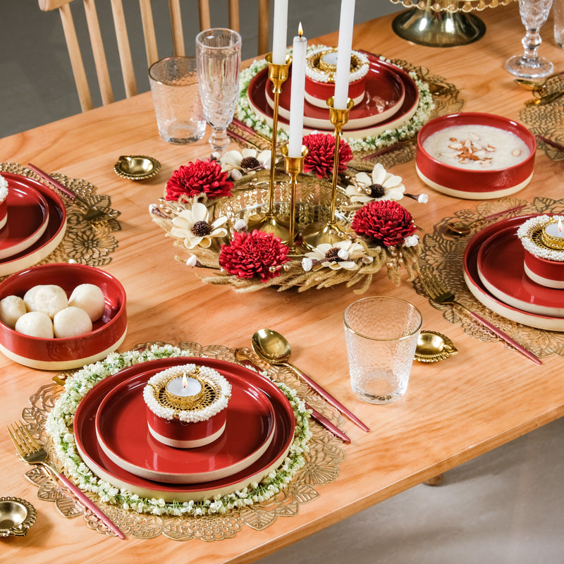 Amber Clay 22 Piece Dinnerset For 6