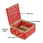 Handcrafted Festive Basket Gold And Red