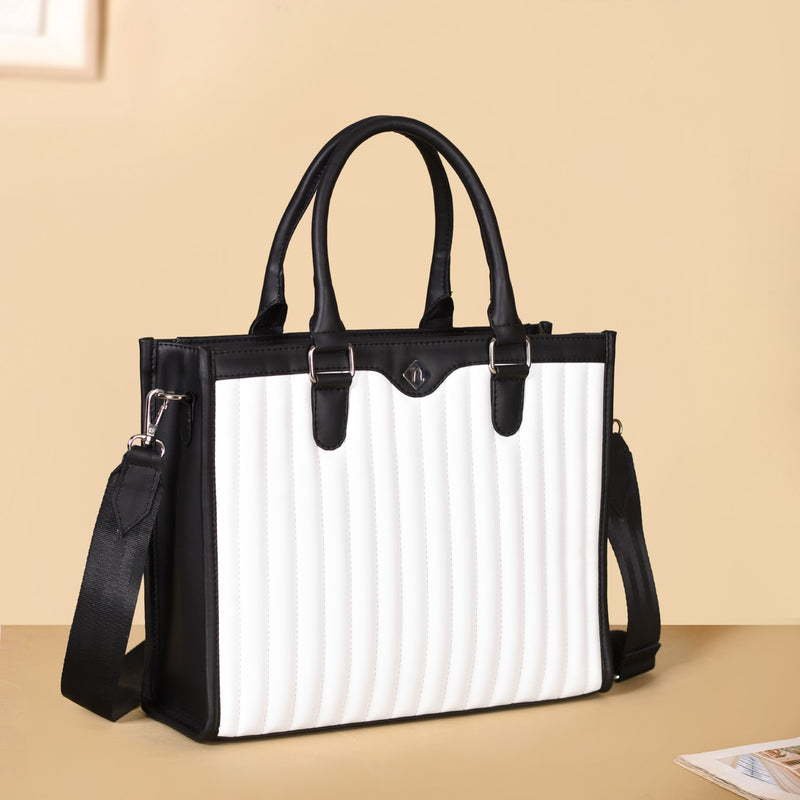 Ultra Chic Tote Handbag For Women White