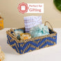 Handwoven Basket Blue