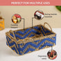 Handwoven Basket Blue