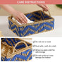 Handwoven Basket Blue