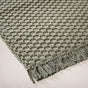 Sage Green Handcrafted Waffle Weave Cotton Floor Mat 37x20 Inch