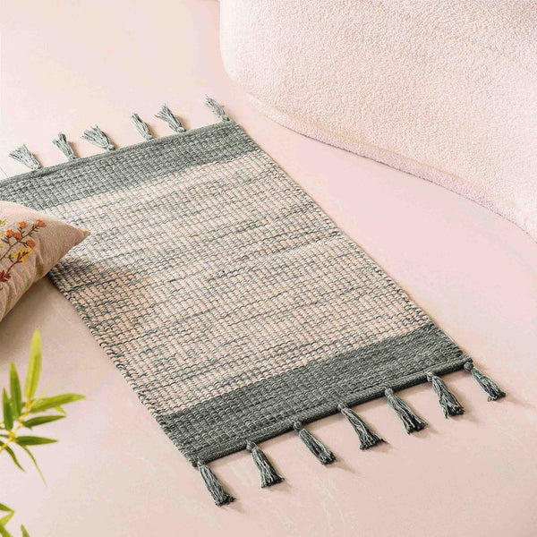 Ombre Plain Weave Plush Decorative Mat 38x20 Inch