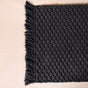 Ultra Soft Waffle Weave Handmade Cotton Floor Mat Grey 37x20 Inch