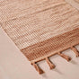 Dual Tone Handcrafted Flat Weave Soft Cotton Mat 38x20 Inch