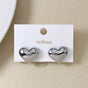 Heart Of Silver Studs