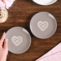 Hearty Ceramic Dessert Plate Taupe Grey Set Of 2 15cm