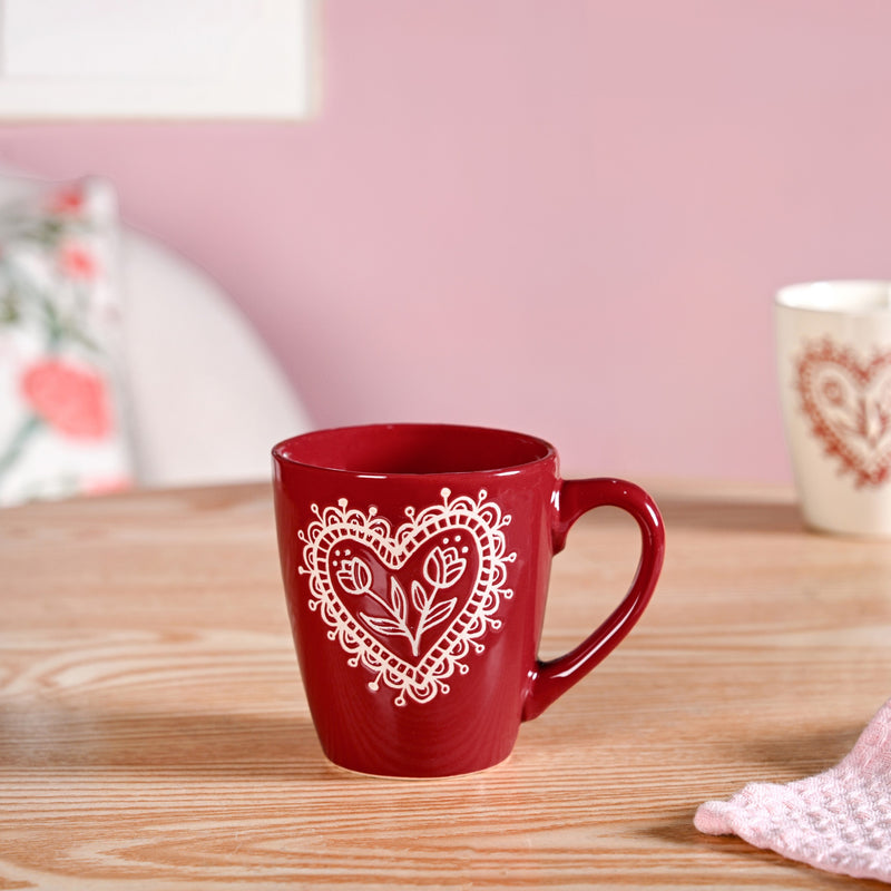 Hearty Floral Cup Set Of 6 210ml