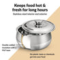 Heat Lock Stainless Steel Casserole 1500ml