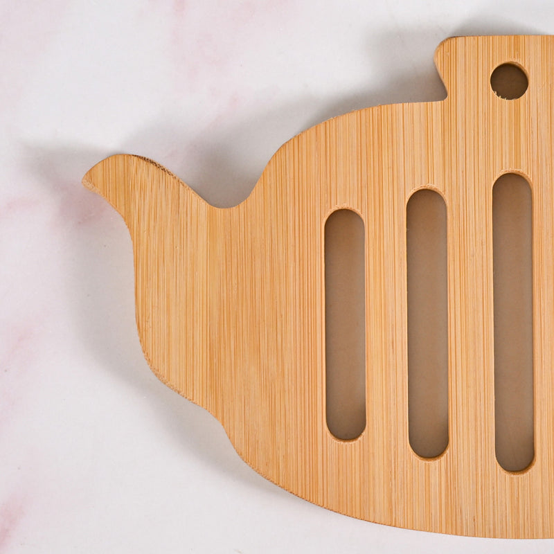 Heat Resistant Bamboo Teapot Table Coaster