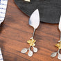 Leaf Design Cheese Knife Set Of 2