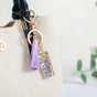 Iconic I Resin Keyring With Lavender Tassel