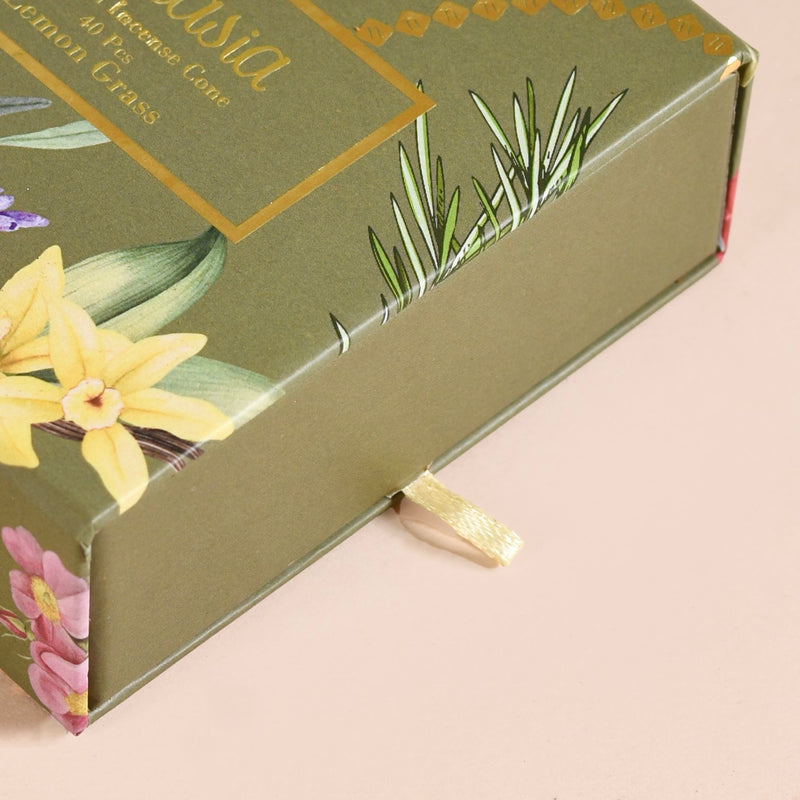 Lemongrass Aromatic Incense Cones Pack Of 40