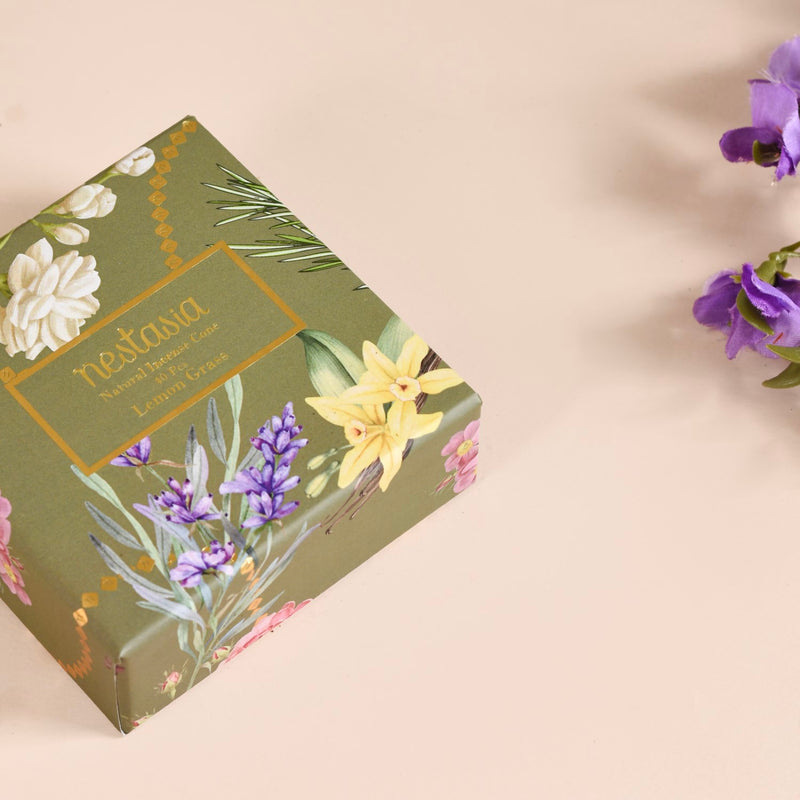 Lemongrass Aromatic Incense Cones Pack Of 40