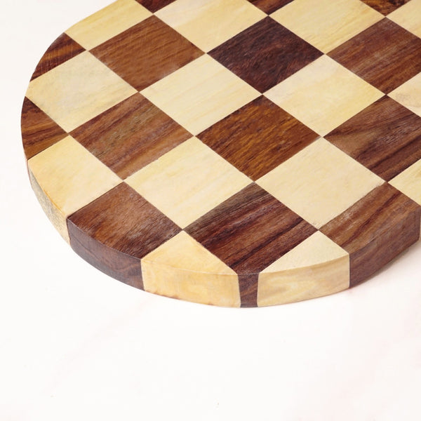 Atelier Serve And Slice Checkered Capsule Cheese Board 47x20cm