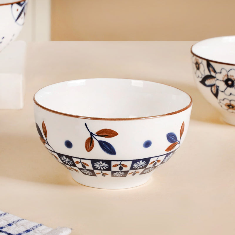 Indie Ceramic Snack Bowl Set Of 4 350ml