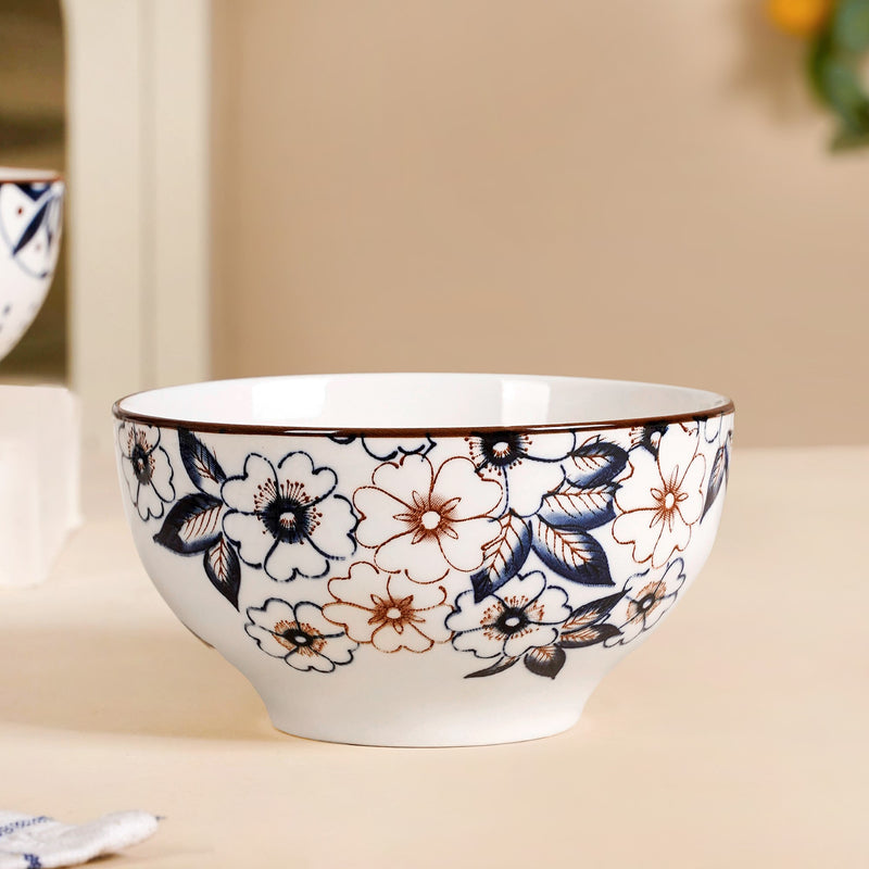 Indie Ceramic Snack Bowl Set Of 4 350ml