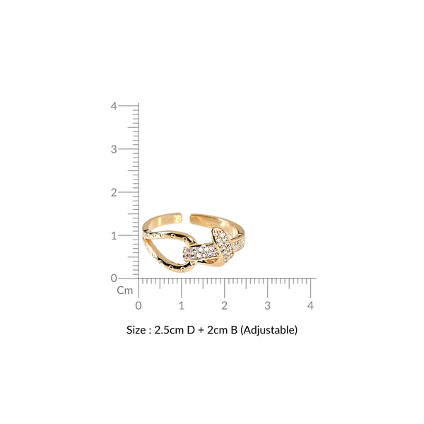 Infinite Radiance Adjustable Gold Ring