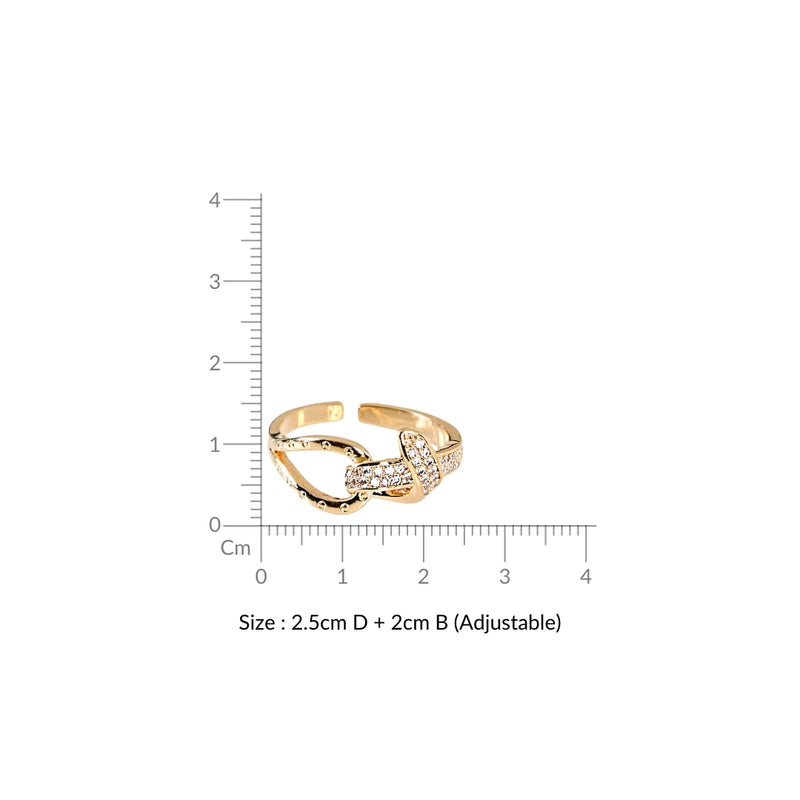 Infinite Radiance Adjustable Gold Ring