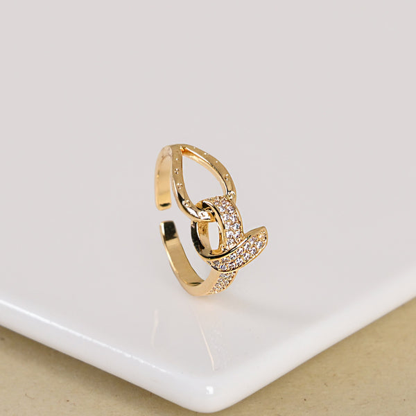 Infinite Radiance Adjustable Gold Ring