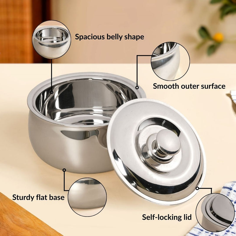 Insulated Stainless Steel Hot Pot 2100ml