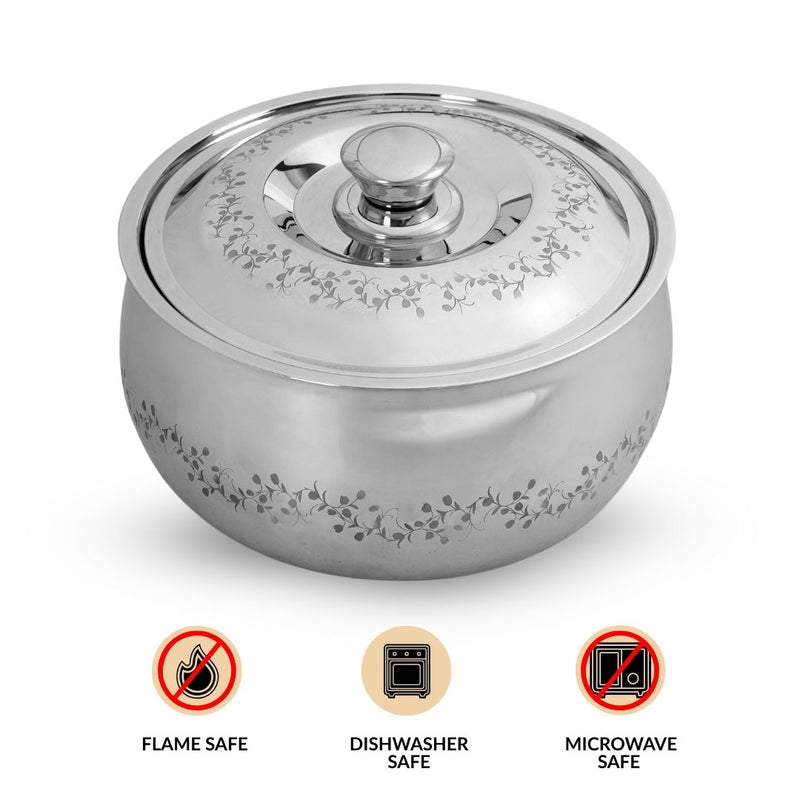 Insulated Stainless Steel Roti Casserole 1500ml
