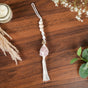 Macrame Himalayan Salt Crystal Wall Hanging Set Of 2