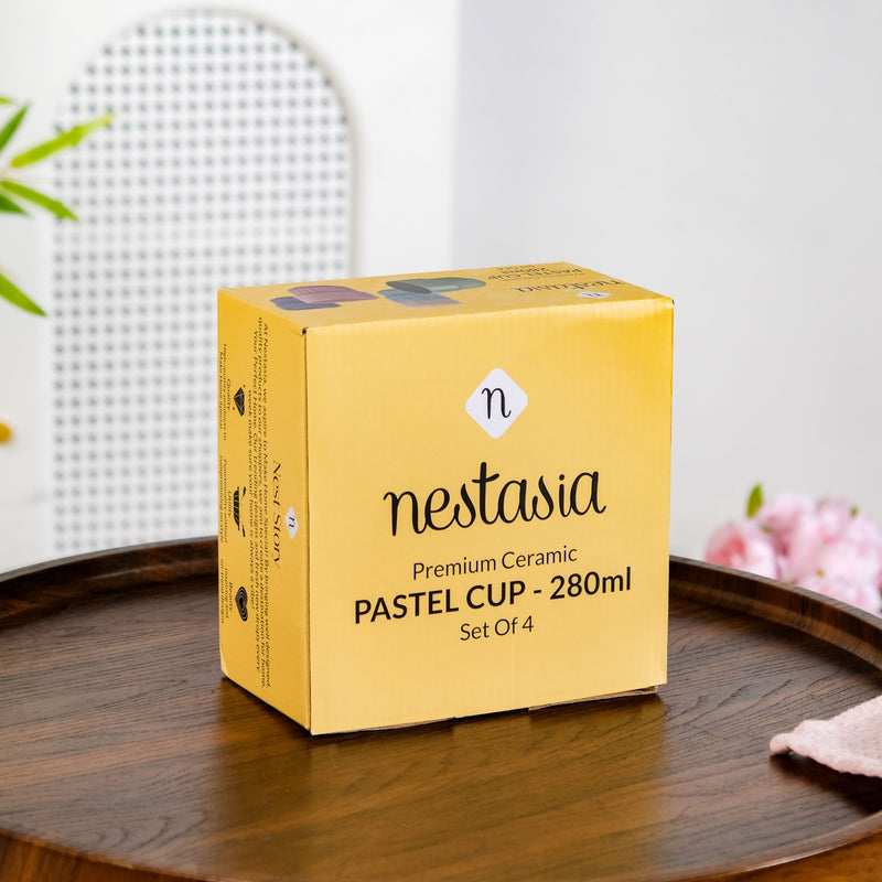 Ivory Cream Stackable Cup Set Of 4 280ml