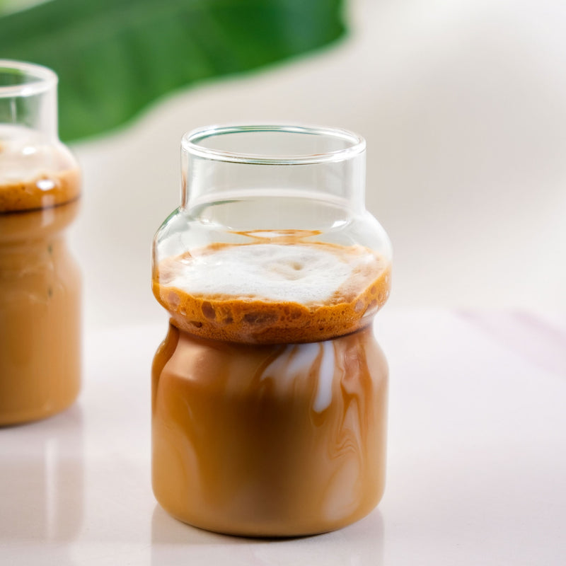 Japenese Style Glass Tumbler Set Of 2 325ml