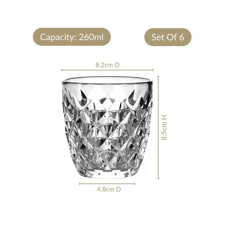 Juice Tumbler Set Of 6 260ml