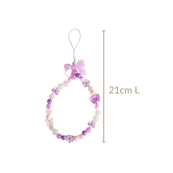 Lavender Blush Phone Charm Strap