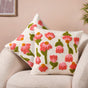 Tulip Embroidered Soft Cushion Cover 40x40cm 2