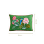 Kingfisher Pond Embroidered Cotton Cushion Cover 50x35cm