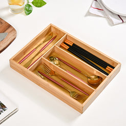 Wooden Kitchen Drawer Organiser For Cutlery