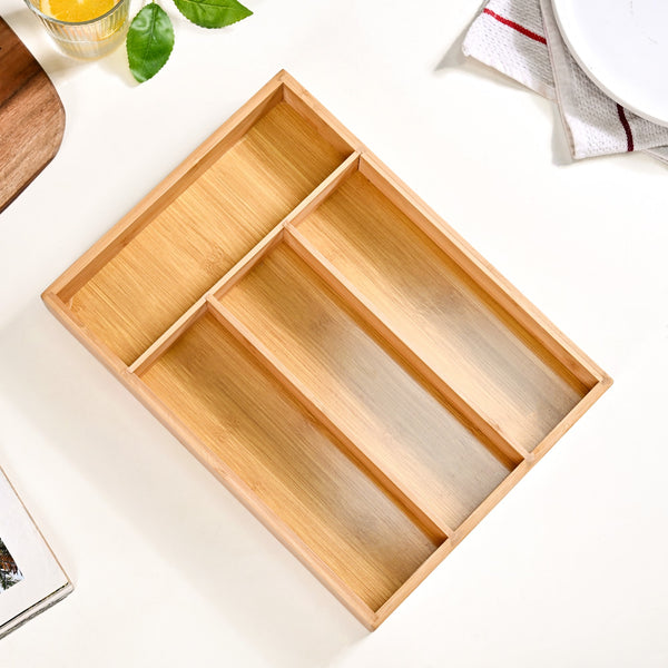 Wooden Kitchen Drawer Organiser For Cutlery