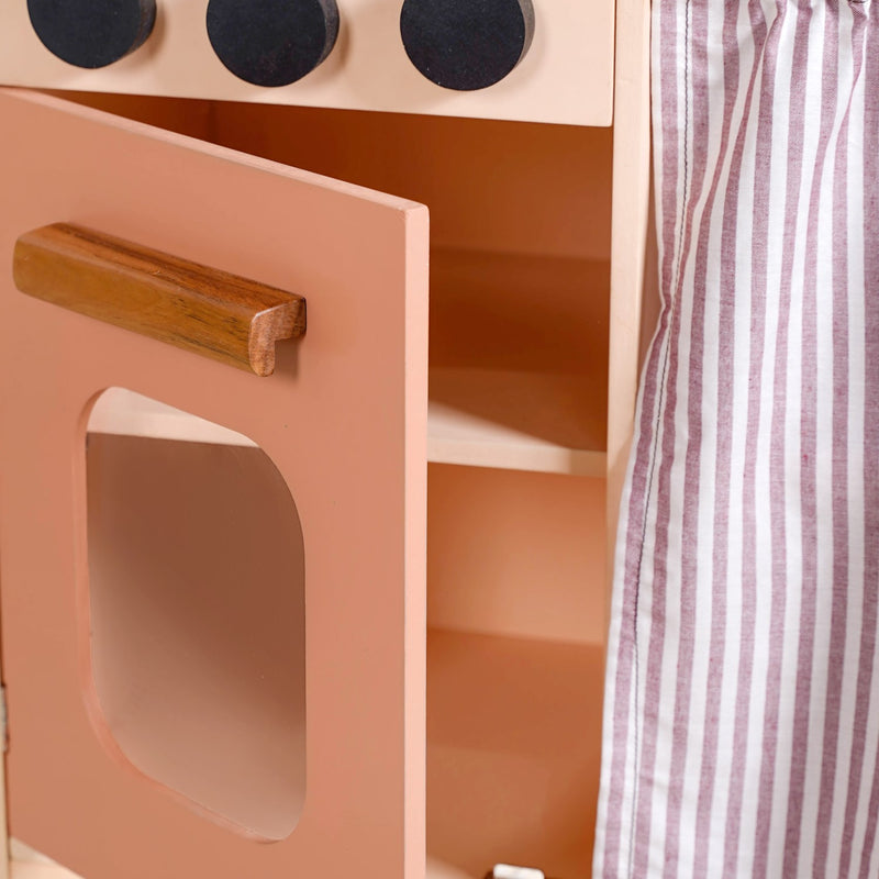 Wooden Kitchen Play Set With Utensils